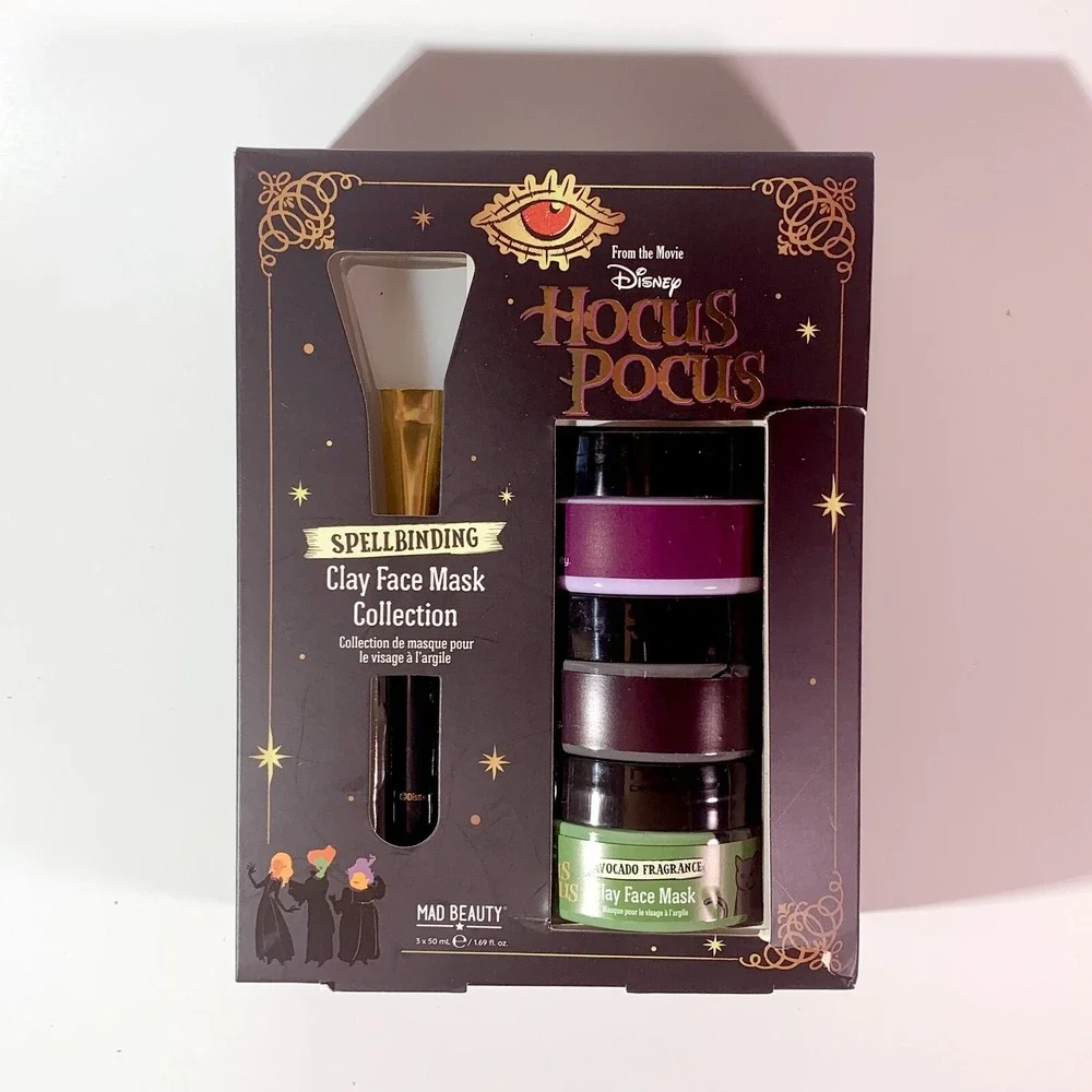 Disney Hocus Pocus Spellbinding‎ 3x Clay Face Mask Collection w/ Applicator